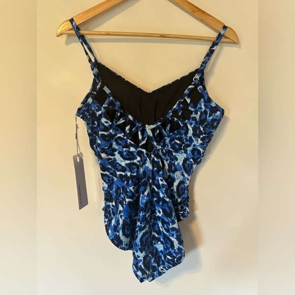 Magicsuit Women's Swimwear Blue Tide Mikki Open Back One Piece Swimsuit - Picture 10 of 10